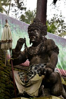 A wonderful holy statue in a temple, Bali