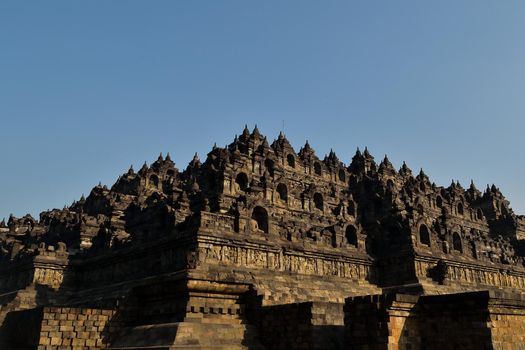 Borobudur temple in Java island, Indonesia