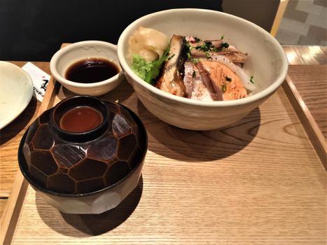 Delicious hot fish dish with the special eel in Kanazawa, Japan