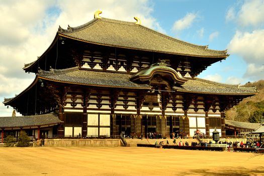 External view of the Todai Ji temple, Nara