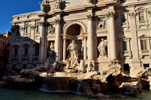 View of the Trevi fountain, Rome, Italy