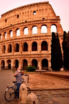 May 15th 2020, Rome, Italy: View of the Colosseum without tourists due to the phase 2 of lockdown