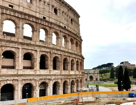 March 13th 2020, Rome, Italy: View of the Colosseum without tourists due to the quarantine