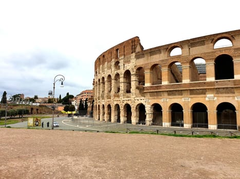 March 13th 2020, Rome, Italy: View of the Colosseum without tourists due to the quarantine