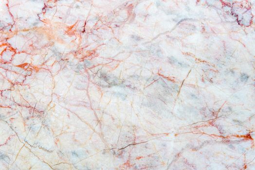 Smooth surface texture of stone, White and red line color striped wave pattern of marble, Strong structure durable nature of rock for abstract background