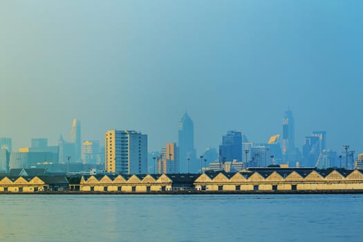 Viewpoint Chao Phraya River Of Bangkok, Thailand