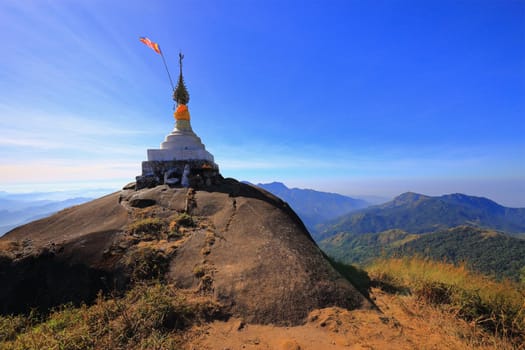 Pagoda in Myanmar, where people are Buddhists.