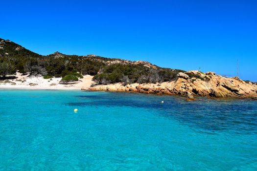 A view of the wonderful islands, sea and rocks of Costa Smeralda, Sardinia, Italy
