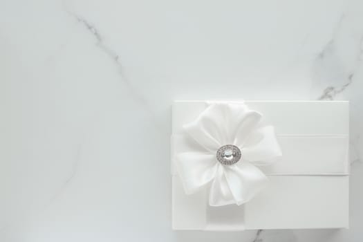 Romantic celebration, lifestyle and holiday present concept - Luxury wedding gifts on marble