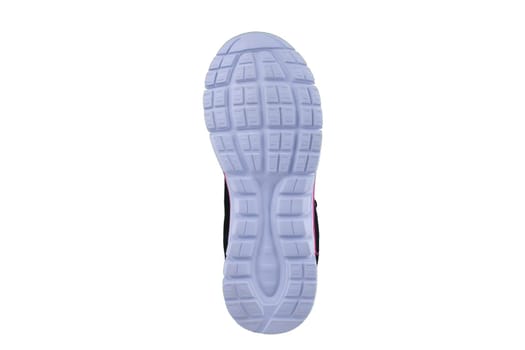 White rubber sole with sneakers on a white background.