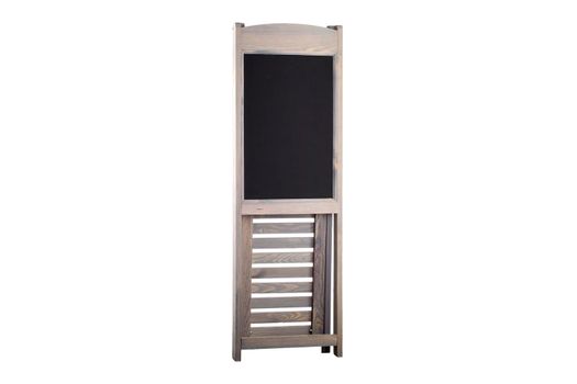 Blackboard easel on a white background