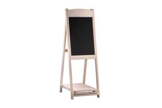 Blackboard easel on a white background