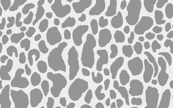 Abstract modern leopard seamless pattern. Animals trendy background. Grey decorative vector stock illustration for print, card, postcard, fabric, textile. Modern ornament of stylized skin.