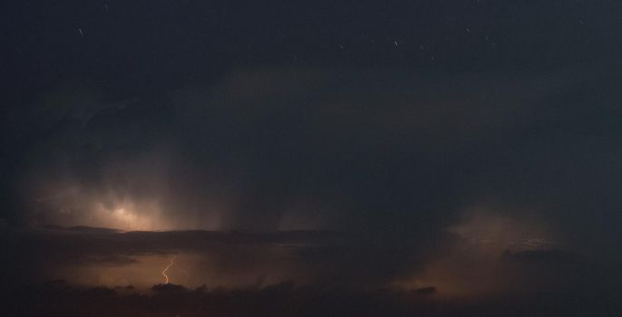 Night storm nature electricity forces