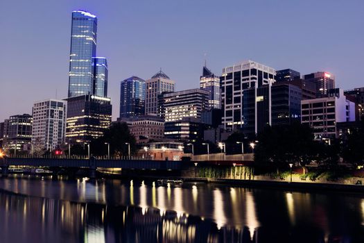Melbourne, Victoria, Australia - sunrise time