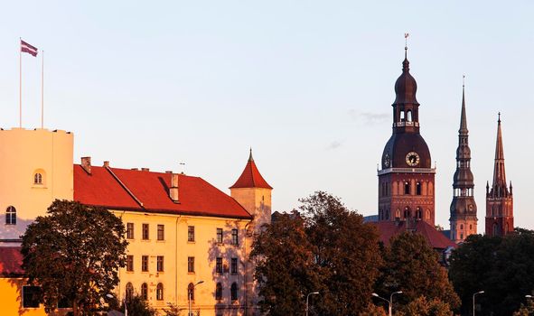 Riga skyline. Riga, Latvia.