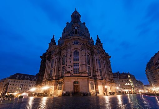 Church of Our Lady on Neumarkt in Dresden. Dresden, Saxony, Germany.