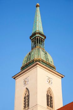 St. Martin's Cathedral in Bratislava. Bratislava, Slovakia.