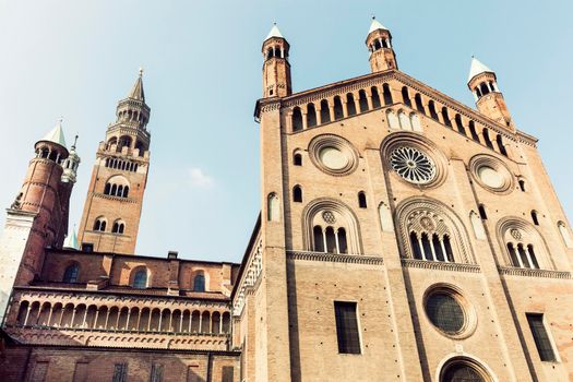 Cremona Cathedral on Piazza del Comune in Cremona. Cremona, Lombardy, Italy