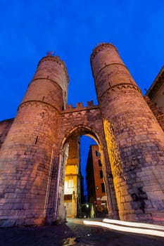 Porta Soprana in Genoa. Genoa, Liguria, Italy,