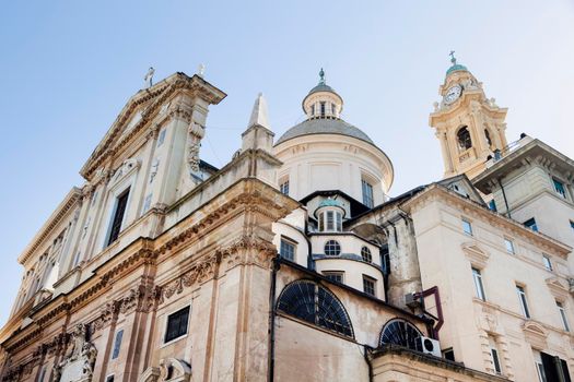 Church of Jesus (Chiesa del Gesu) in Genoa. Genoa, Liguria, Italy,