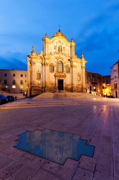 San Francesco d'Assisi Church in Matera. Matera, Basilicata, Italy
