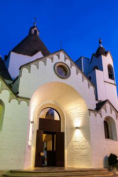 San Antonio church in Alberobello. Alberobello, Apulia, Italy