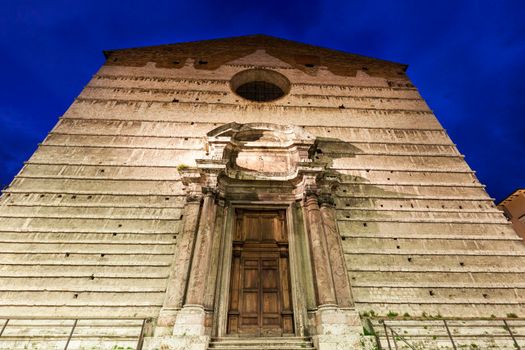Piazza IV Novembre and Cathedral of San Lorenzo in Perugia. Perugia, Umbria, Italy