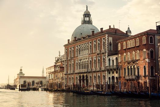 Architecture of Venice at sunset. Venice, Veneto, Italy
