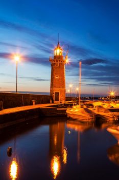 Lighthouse in Desenzano del Garda. Desenzano del Garda,