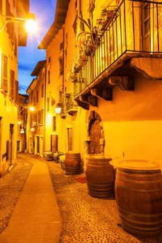 Architecture of Old Town in Desenzano del Garda. Desenzano del Garda, Lombardy, Italy.