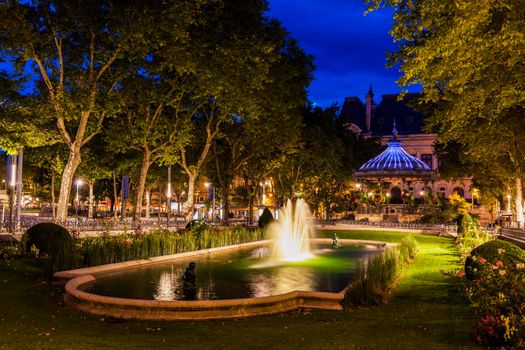 Le kiosque a musique in Saint-Etienne. Saint-Etienne, Auvergne-Rhone-Alpes, France.
