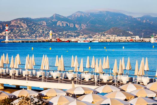 Lighthouses in Cannes. Cannes, Provence-Alpes-Cote d'Azur, France
