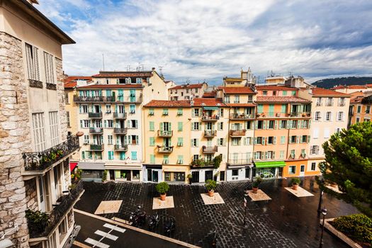 Nice Old Town architecture. Nice, French Riviera, France.