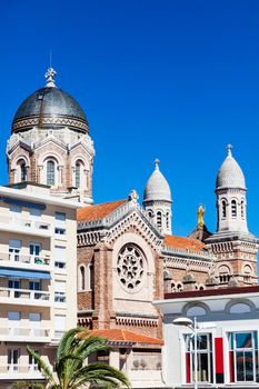 Basilique Notre Dame de la Victoire in Saint-Raphael. Saint-Raphael, Provence-Alpes-Cote d'Azur, France.