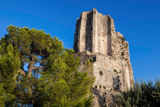 Magne Tower in Nimes. Nimes, Occitanie, France.