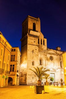 Notre-Dame-et-Saint-Castor Cathedral in Nimes. Nimes, Occitanie, France.