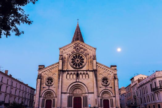 Saint Paul Church in Nimes. Nimes, Occitanie, France.