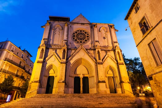 Saint Roch Church in Montpellier. Montpellier, Occitanie, France.