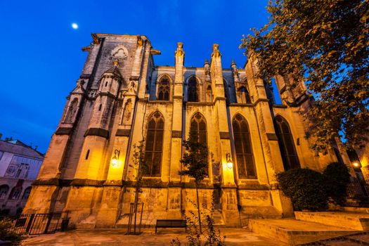 Saint Roch Church in Montpellier. Montpellier, Occitanie, France.