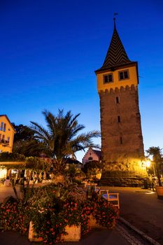 Mangenturm in Lindau Lindau, Bavaria, Germany.