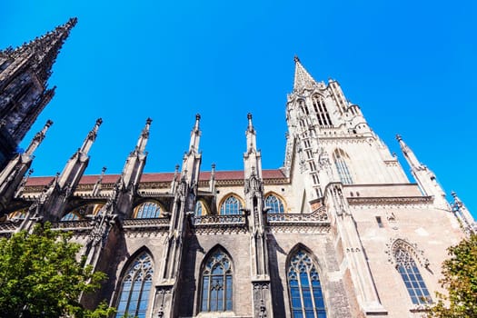 Monumental Ulm Minster. Ulm, Baden-Wurttemberg, Germany.