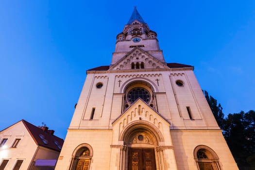 St. Matheus Church in Lodz. Lodz, Lodzkie, Poland.