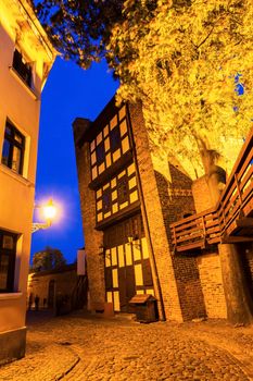 The Leaning Tower in Torun. Torun, Kuyavian-Pomeranian, Poland