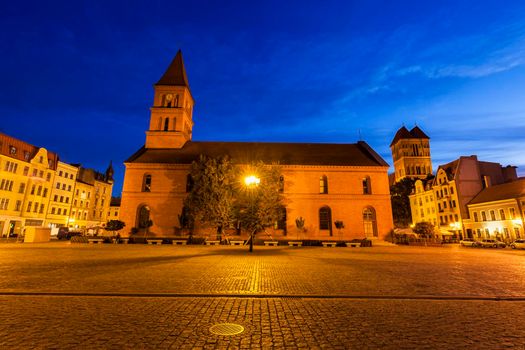 Holy Trinity Church on New Market Square. Torun, Kuyavian-Pomeranian, Poland