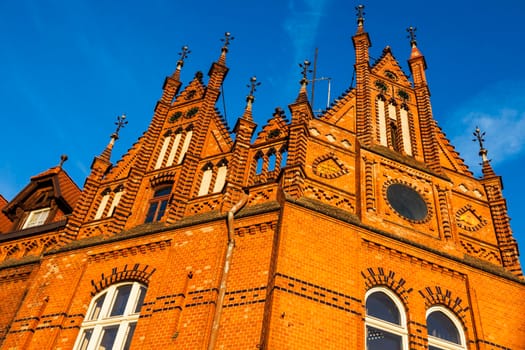 Old architecutre of Bydgoszcz. Bydgoszcz, Kuyavian-Pomeranian, Poland.