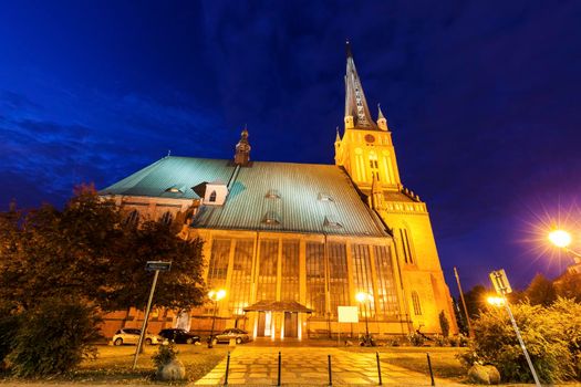 Cathedral Basilica of St. James the Apostle in Szczecin. Szczecin, West Pomeranian, Poland