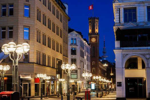 The Old Post Office in Hamburg. Hamburg, Germany.