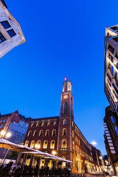 The Old Post Office in Hamburg. Hamburg, Germany.