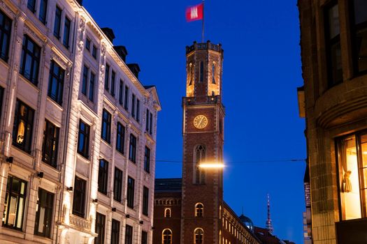 The Old Post Office in Hamburg. Hamburg, Germany.